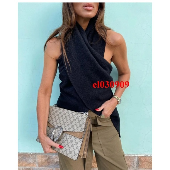 ZARA BLACK BUTTONED ZW WOOL TOP LIMITED EDITION SZ XS/S - Picture 6 of 13